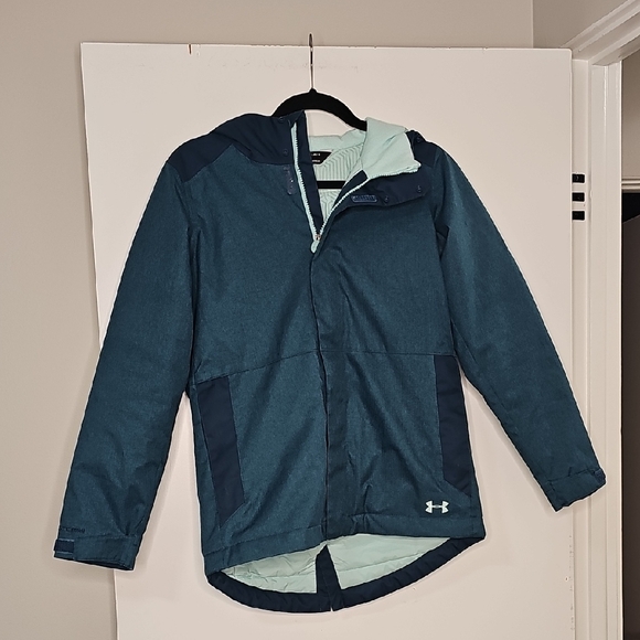 Under Armour Other - Under Armour Kids' Teal and Navy Puffer Jacket